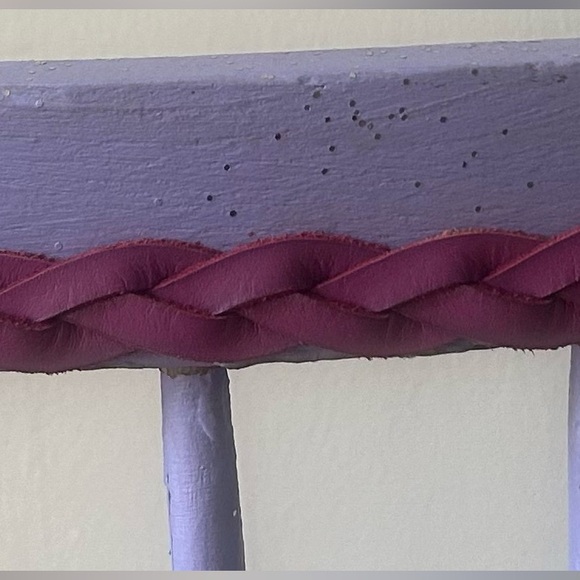 Retro Vintage 70’s 80’s Purple Braided Skinny Belt by Eddie Bauer - Picture 4 of 6